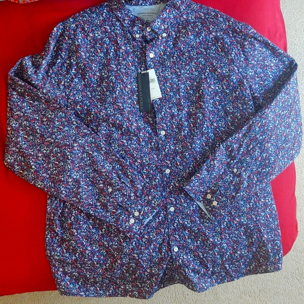 Banana Republic Luxe Poplin Slim Fit Men's Shirt